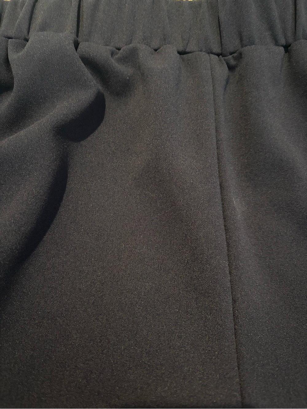 Navy Blue Wide Leg Cropped Pants with cutout design - Picture 8 of 8